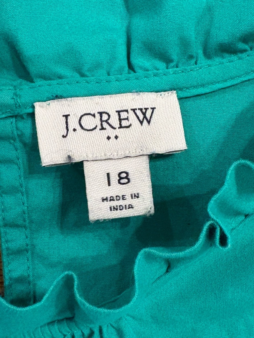 J.Crew Re-imagined Kelly Green Tiered Midi Dress Size 18 | Ruffle Sleeve - Picture 2 of 5